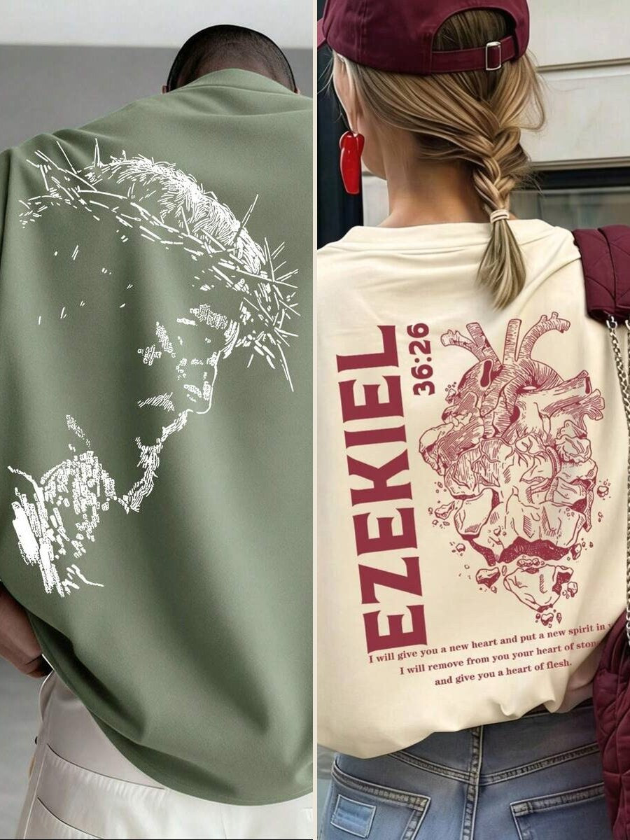 Example design from the collection, worn by a model